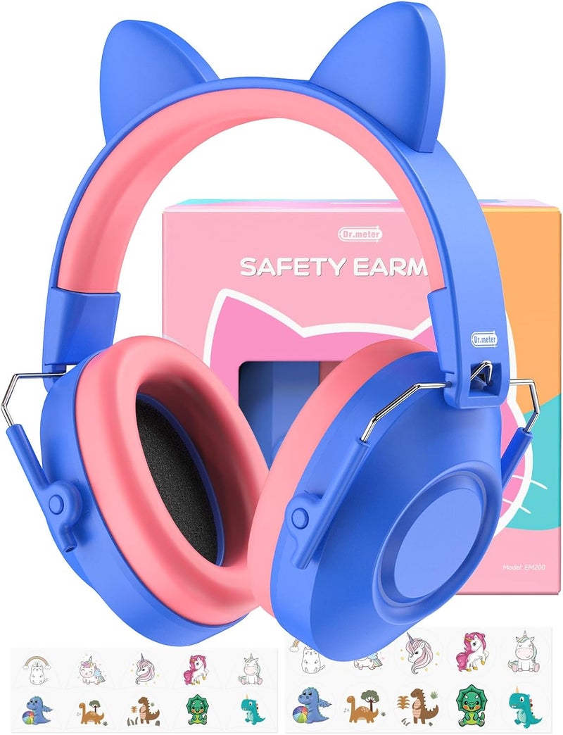 Dr.Meter Noise Cancelling Headphones for Kids, SNR 32dB Hearing Protection Earmuffs for Noise Reduction, Ear Muff for Autism Sensory Monster Jam Derby Mowing Concert Air Show Gifts for Kids - Image 1